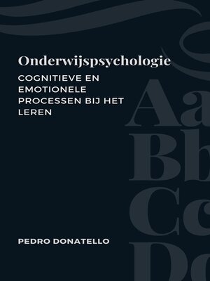 cover image of Onderwijspsychologie